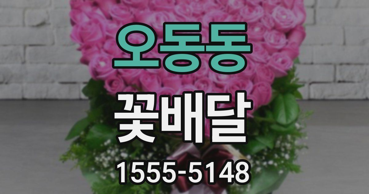 오동동 꽃배달