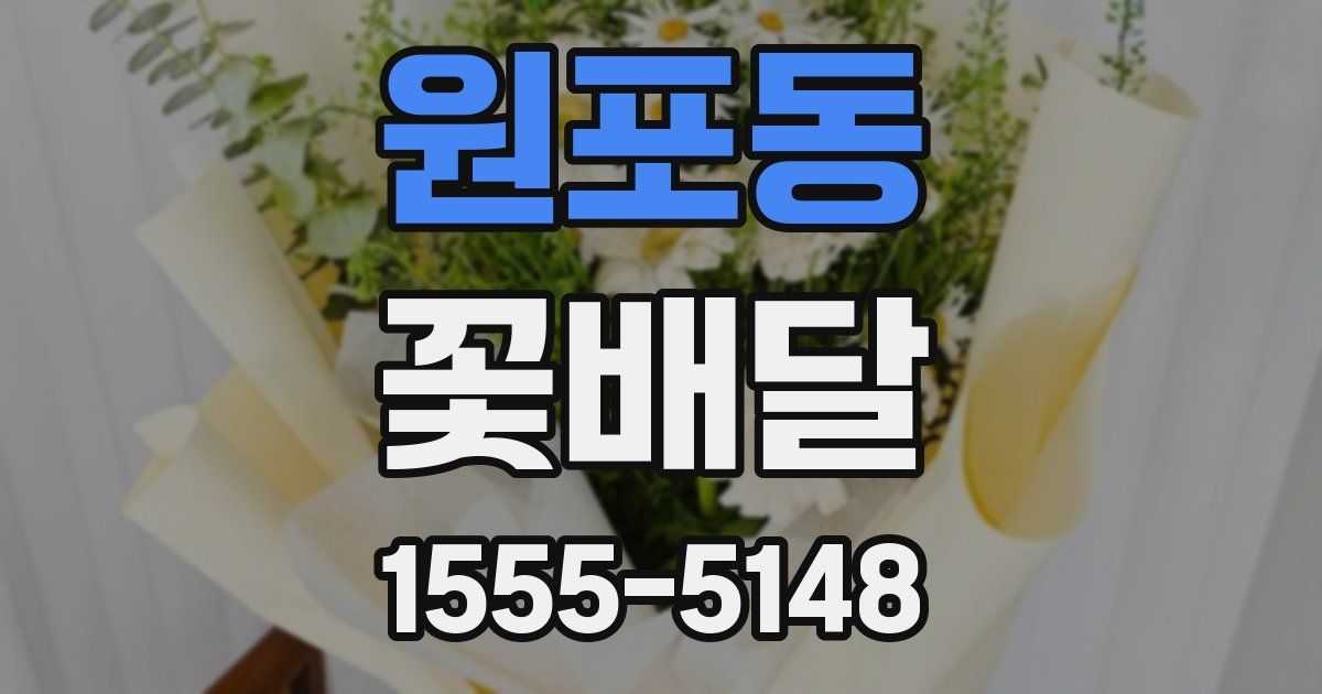 원포동 꽃배달
