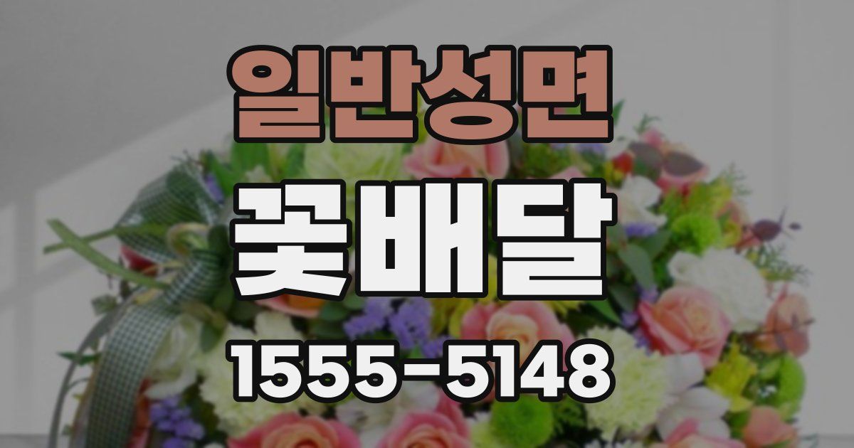 일반성면 꽃배달