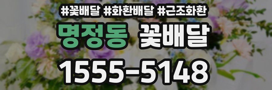명정동 꽃배달