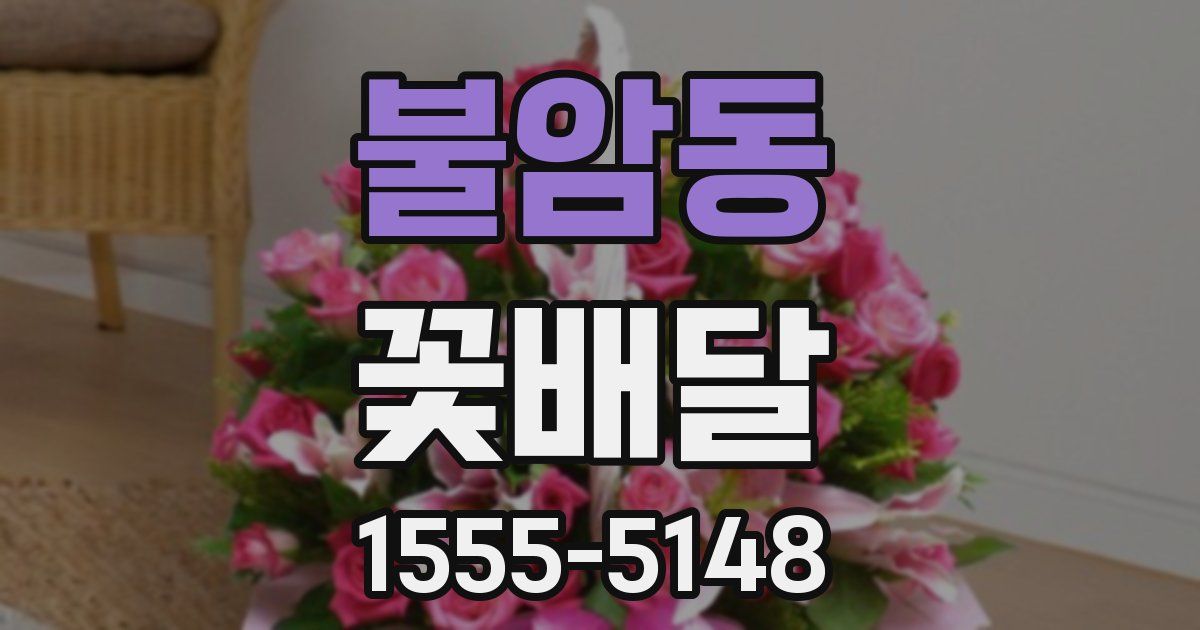 불암동 꽃배달