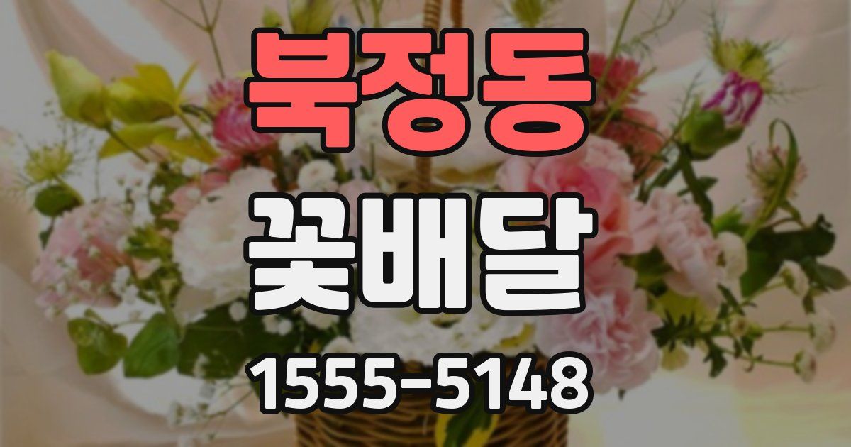 북정동 꽃배달