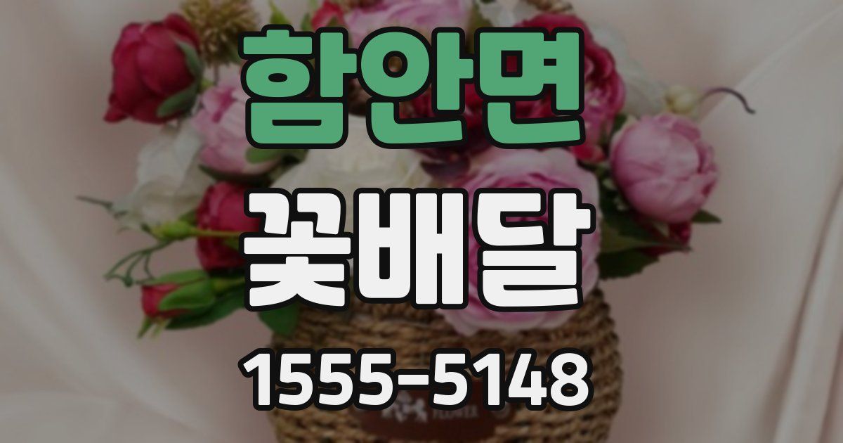 함안면 꽃배달