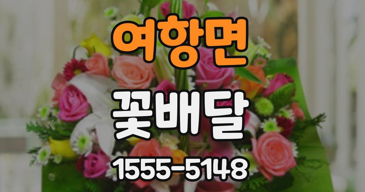 여항면 꽃배달