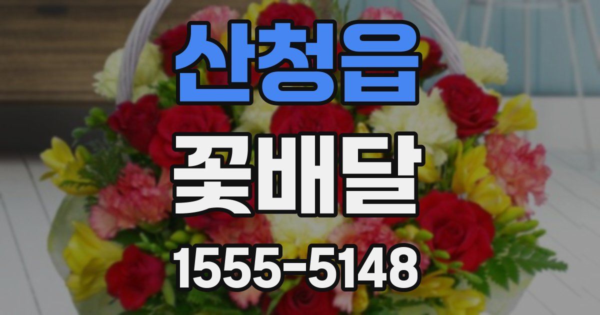 산청읍 꽃배달