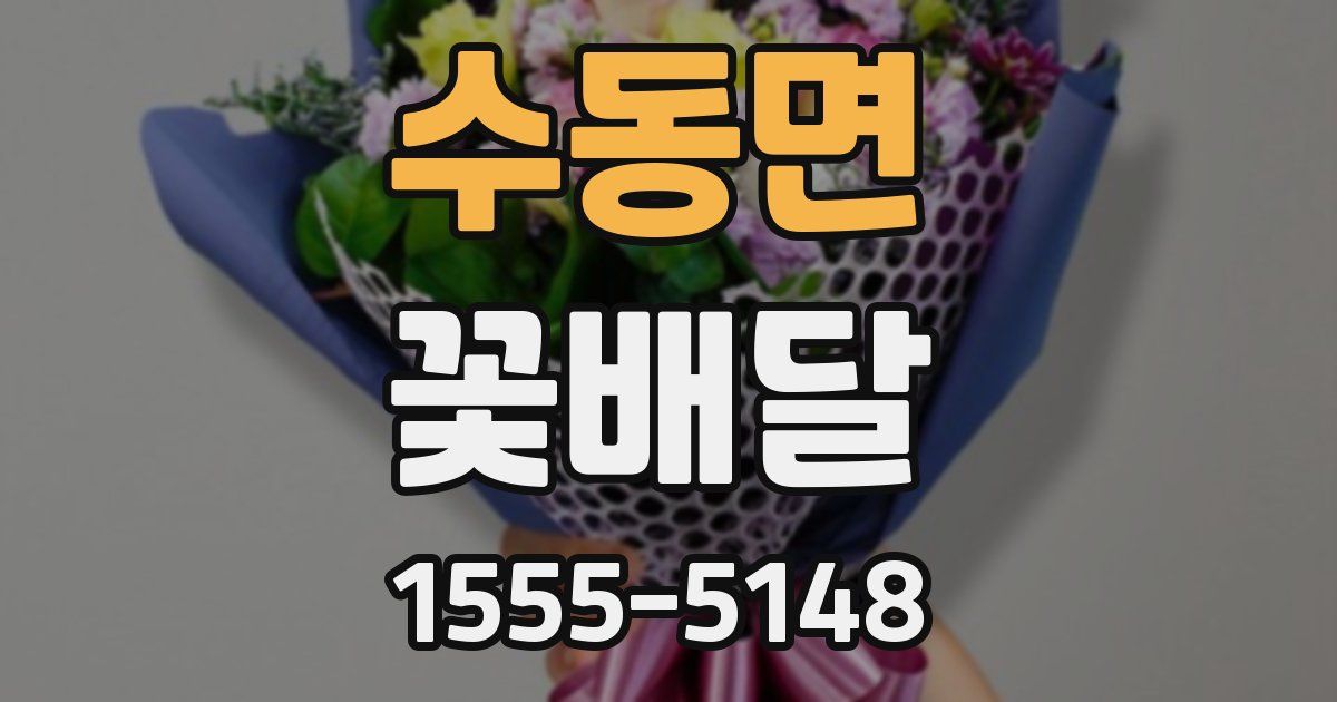 수동면 꽃배달
