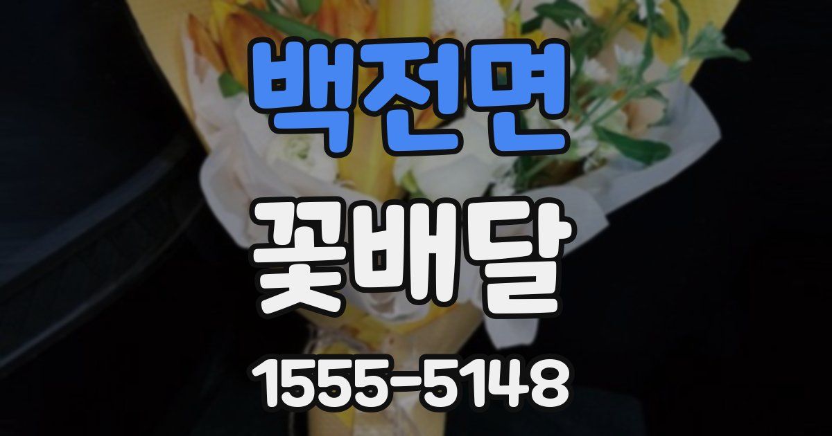 백전면 꽃배달