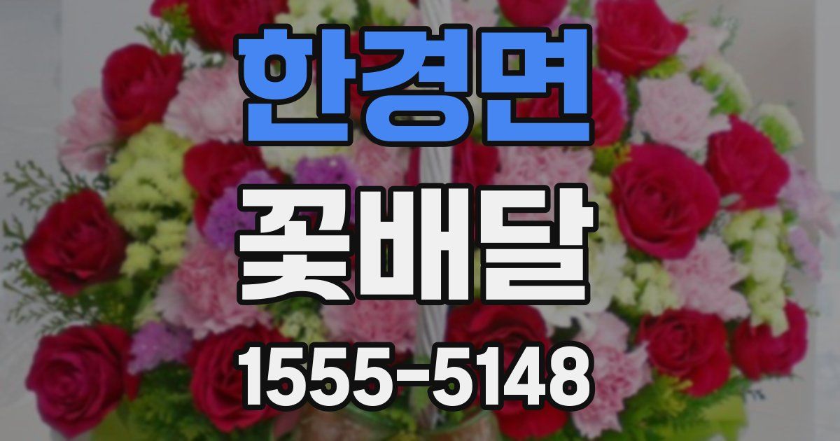 한경면 꽃배달