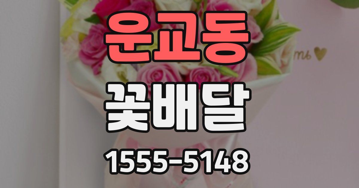 운교동 꽃배달