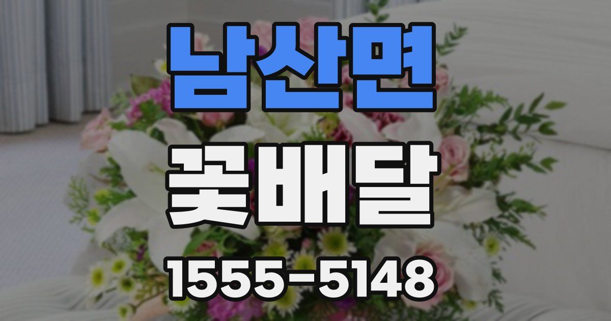 남산면 꽃배달