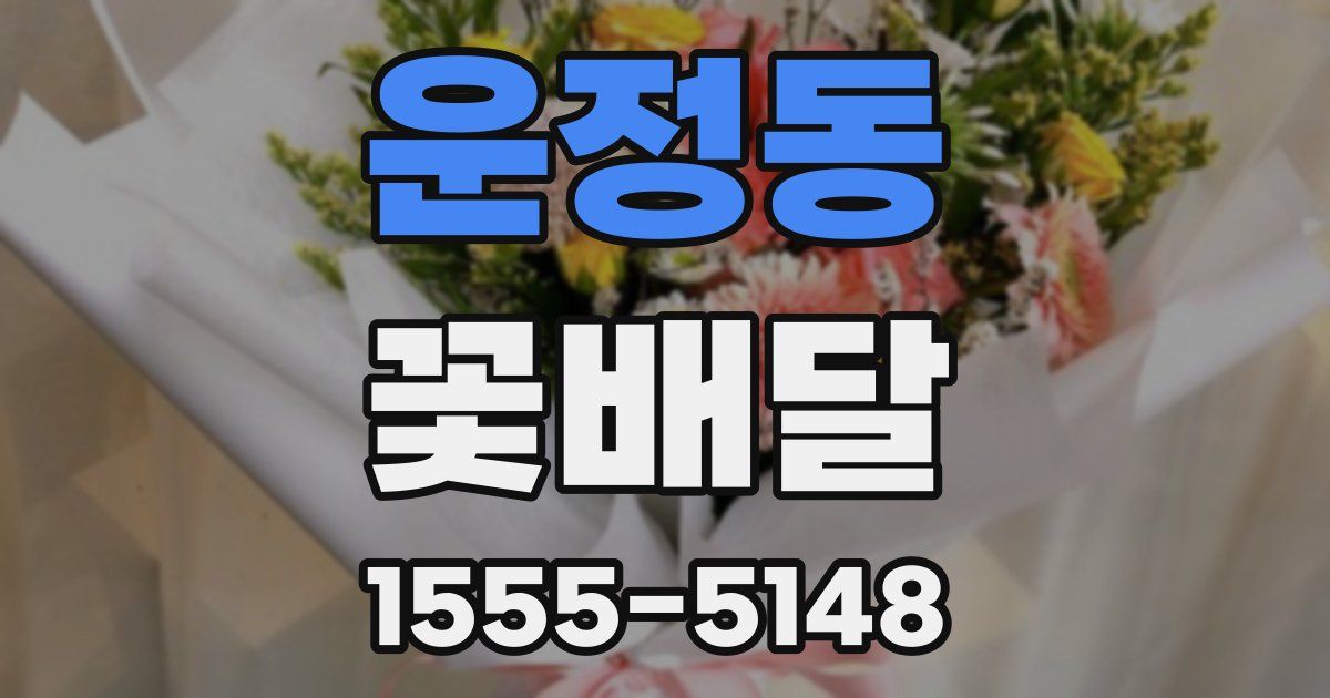운정동 꽃배달