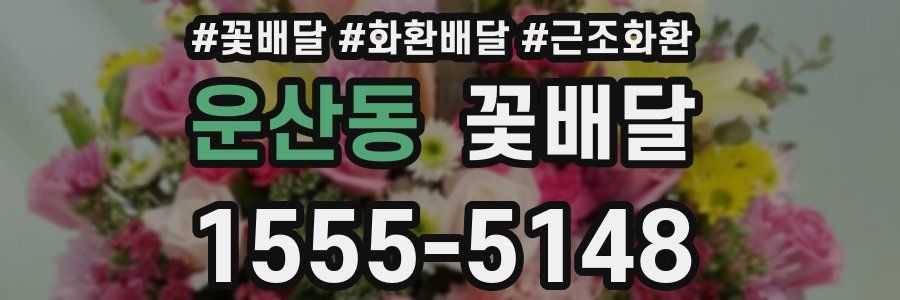 운산동 꽃배달