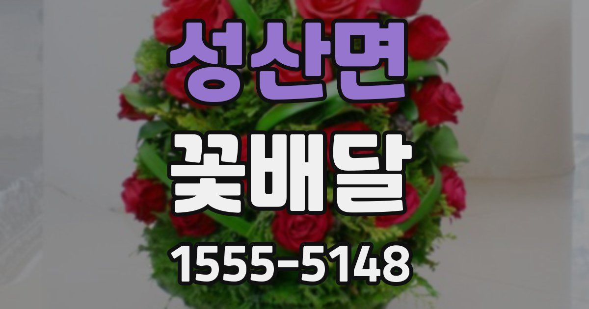 성산면 꽃배달