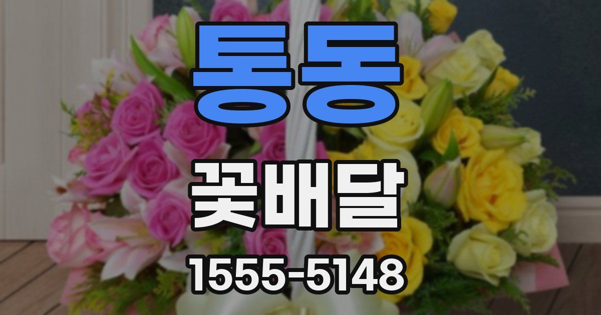 통동 꽃배달