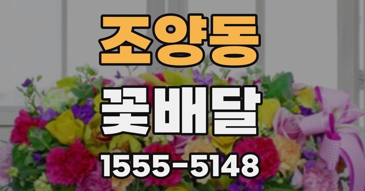 조양동 꽃배달