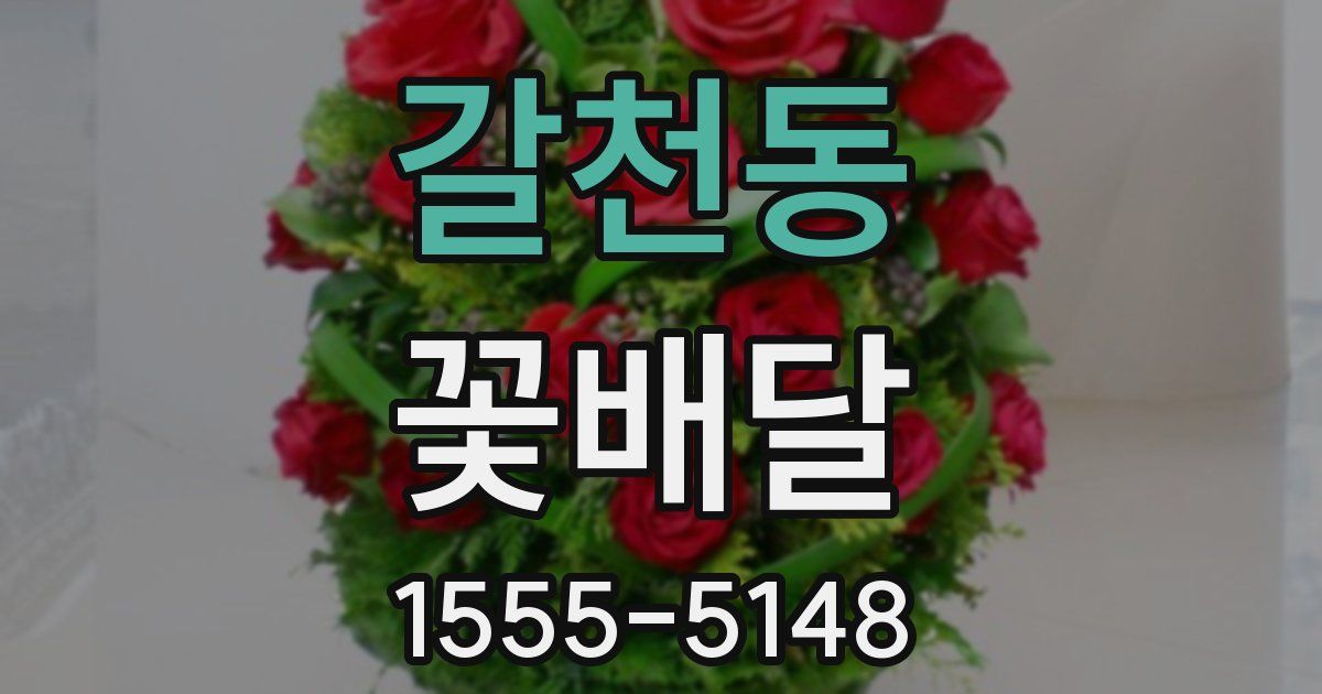 갈천동 꽃배달