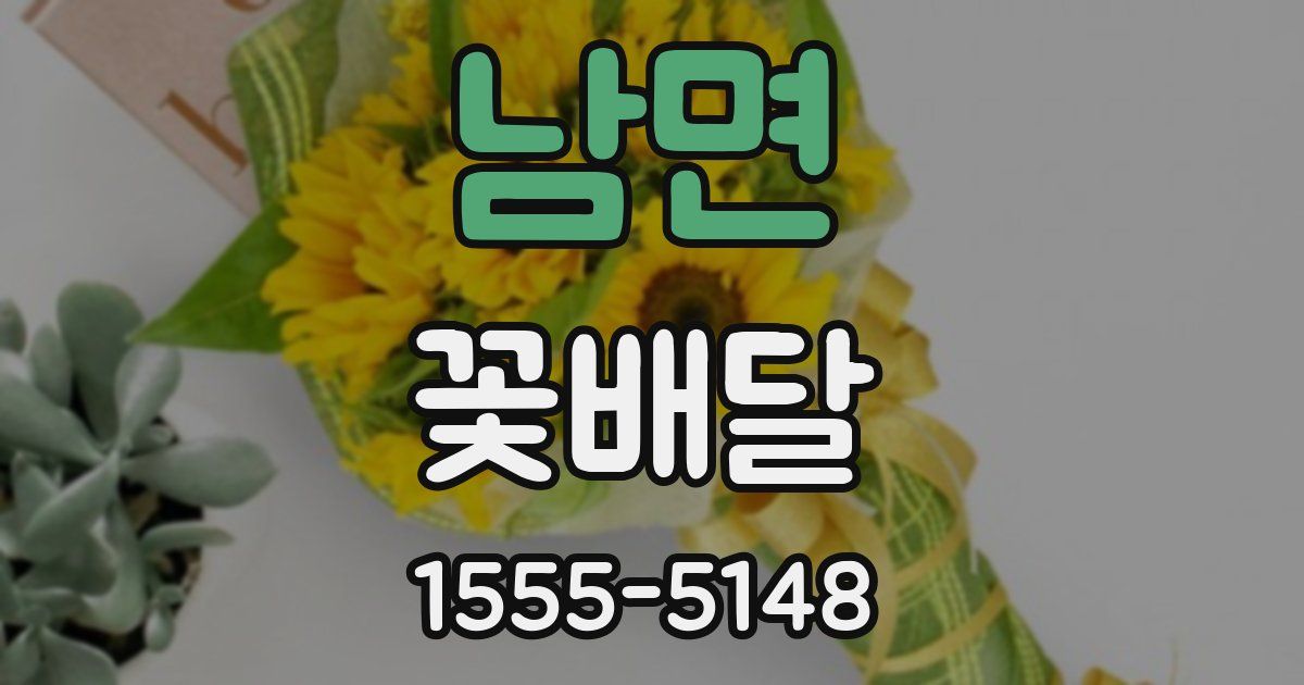 남면 꽃배달