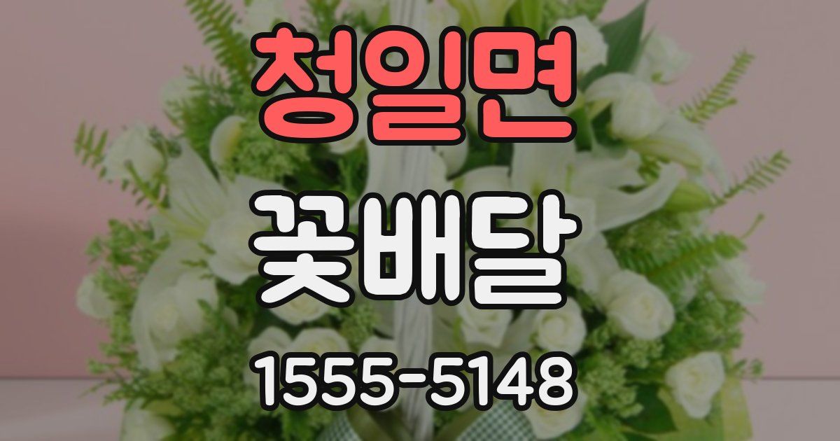 청일면 꽃배달