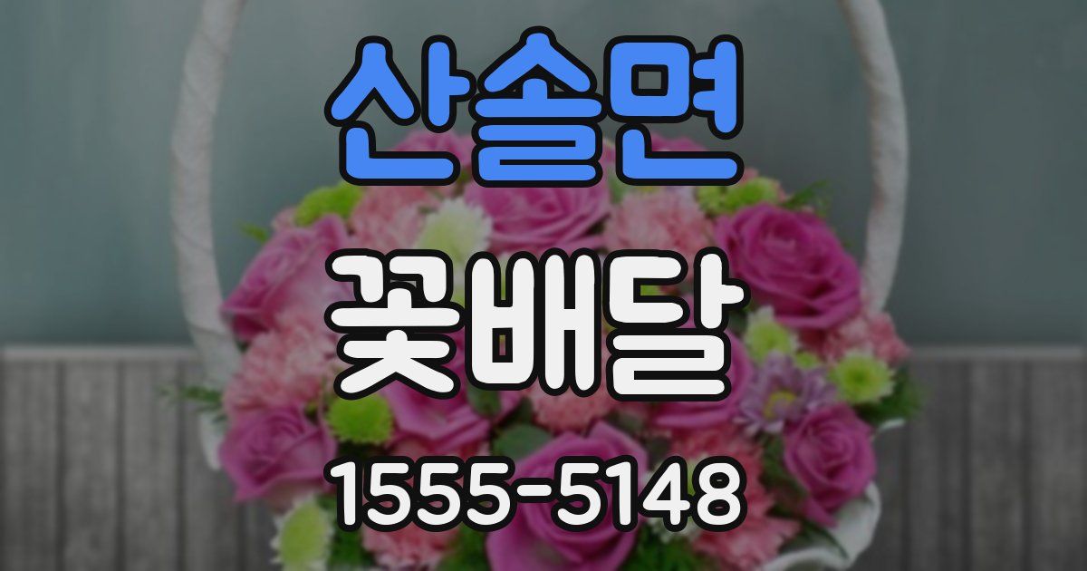산솔면 꽃배달