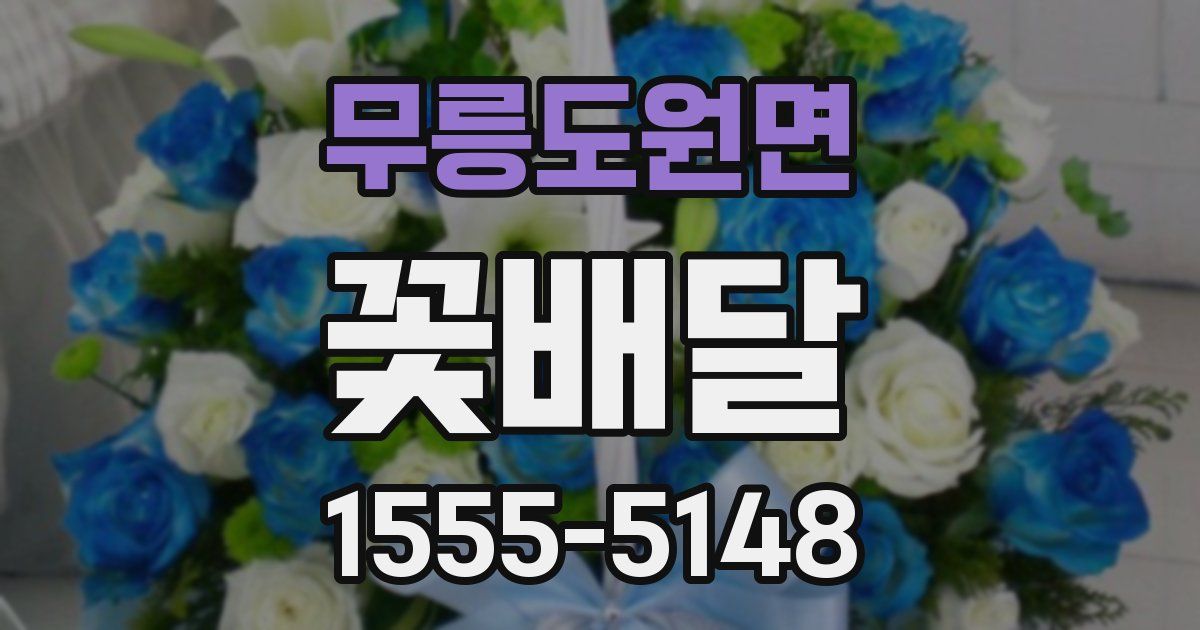 무릉도원면 꽃배달