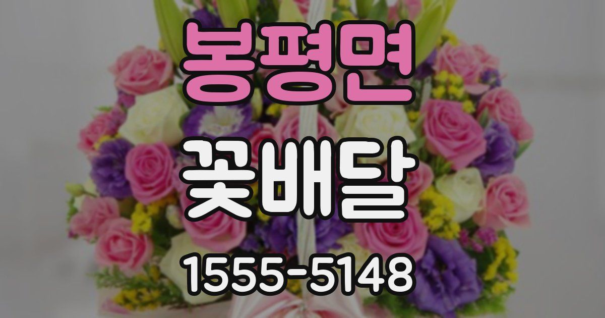 봉평면 꽃배달