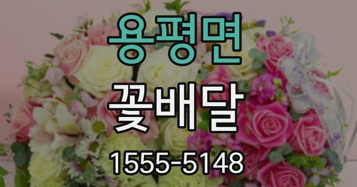용평면 꽃배달
