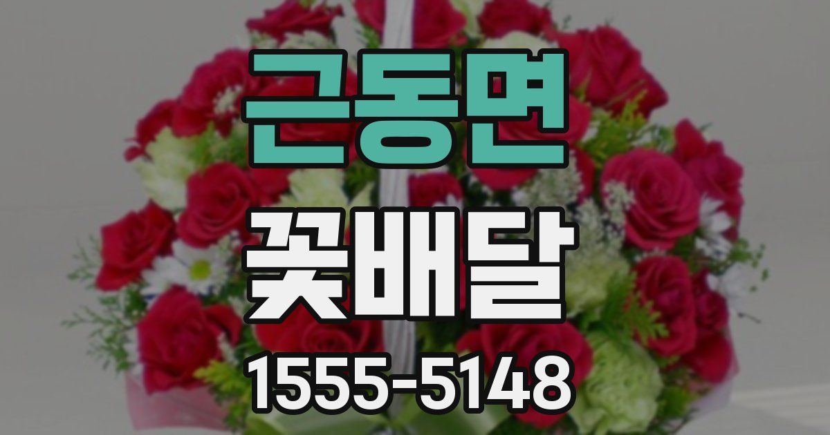근동면 꽃배달