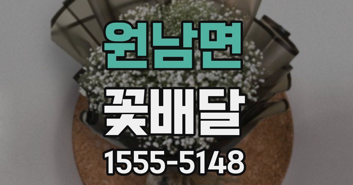 원남면 꽃배달