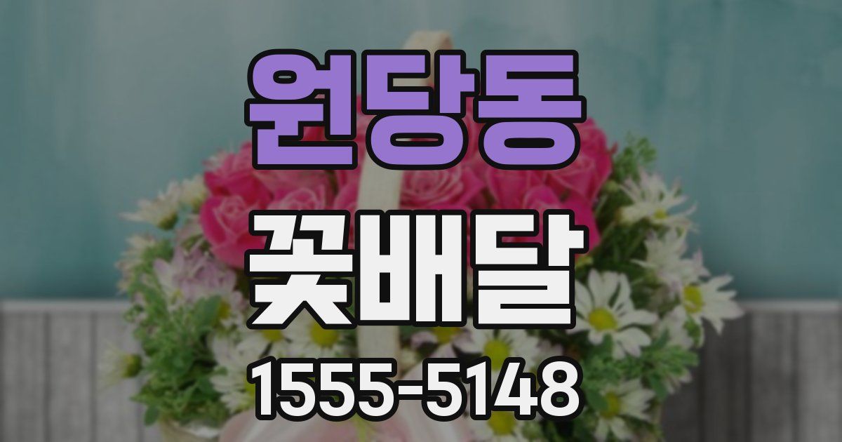 원당동 꽃배달
