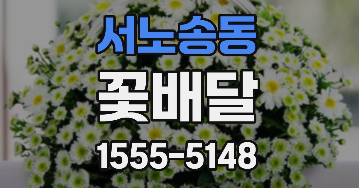 서노송동 꽃배달