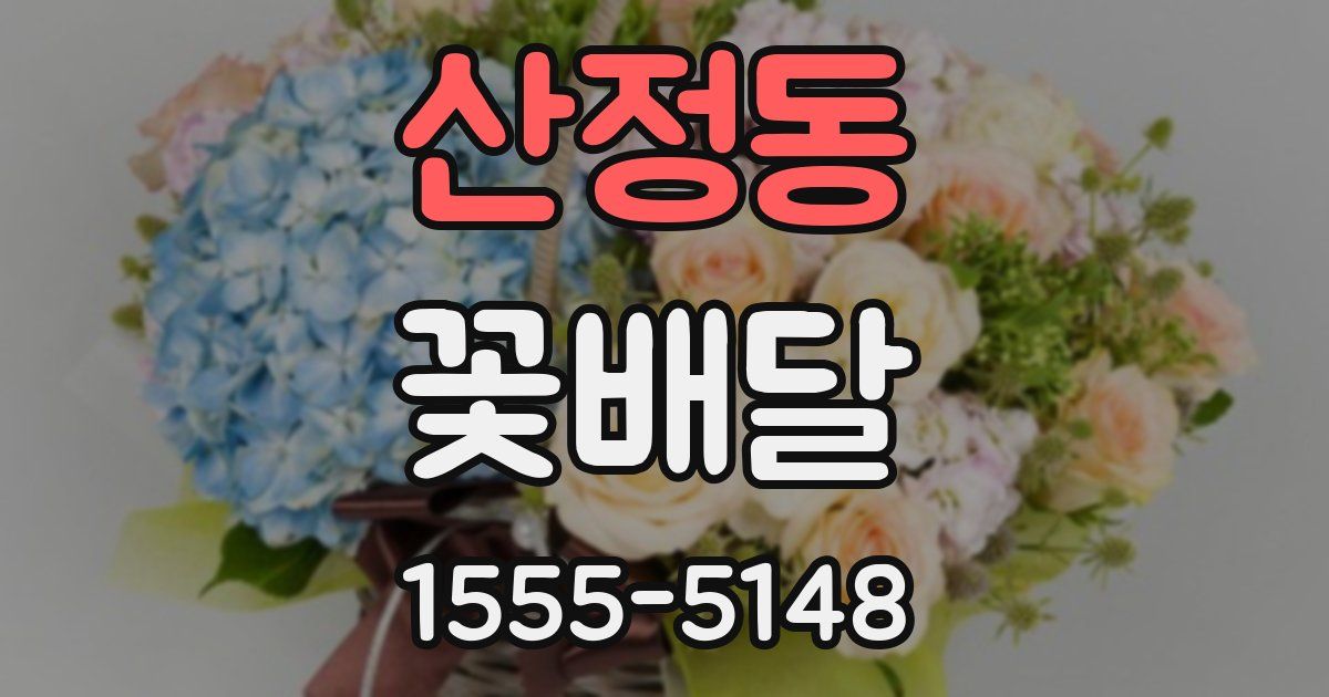 산정동 꽃배달