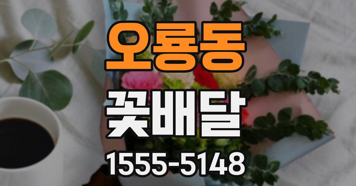 오룡동 꽃배달