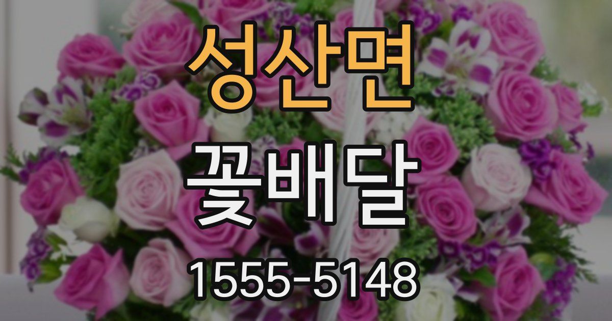 성산면 꽃배달