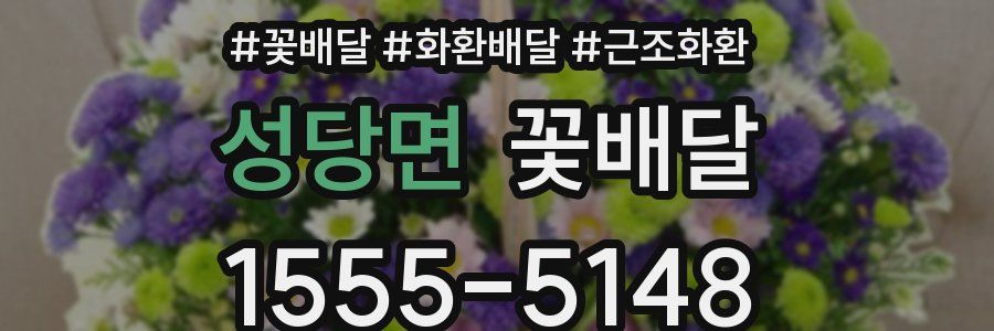 성당면 꽃배달