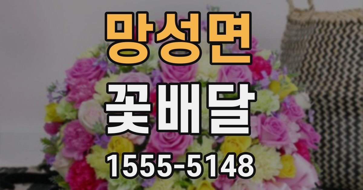 망성면 꽃배달