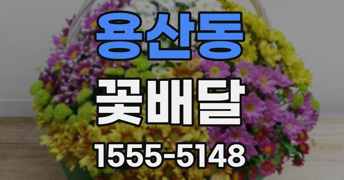 용산동 꽃배달