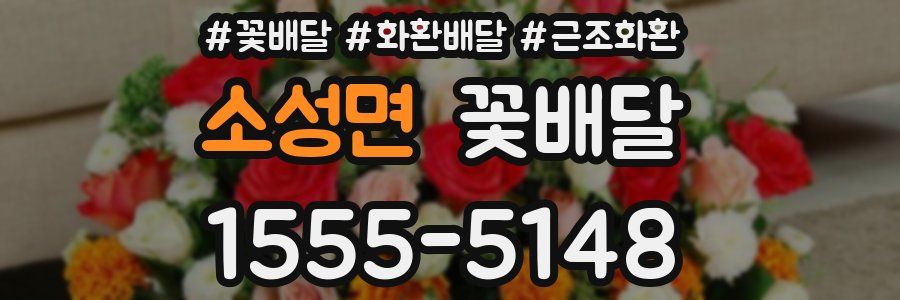 소성면 꽃배달