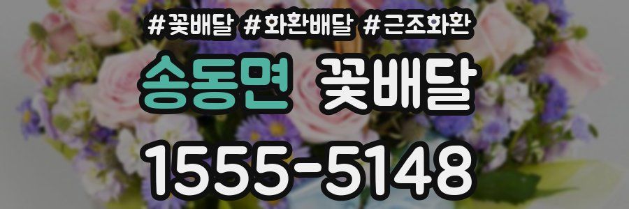 송동면 꽃배달