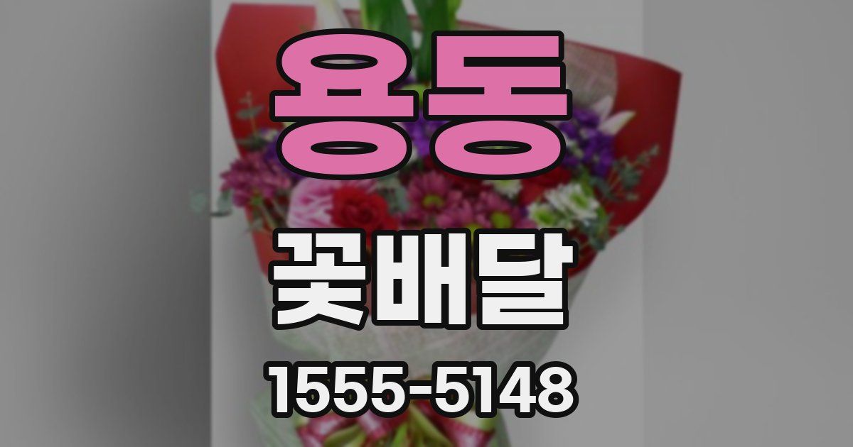용동 꽃배달