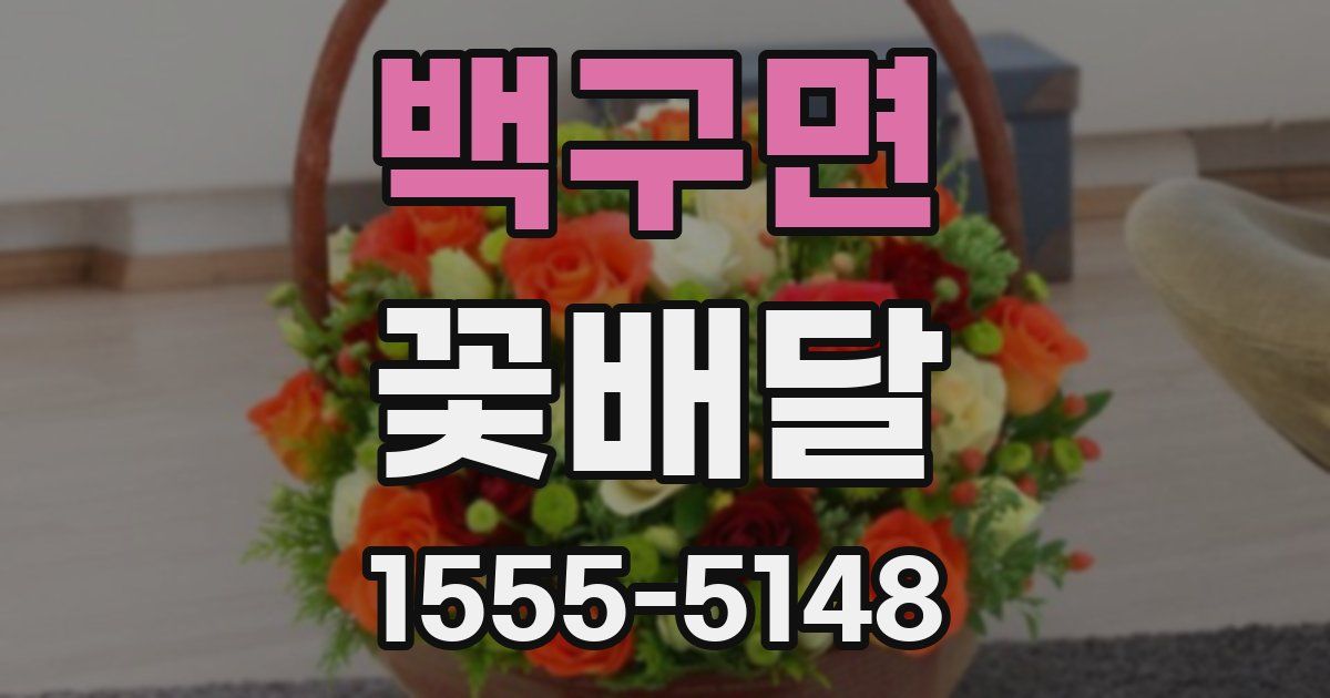 백구면 꽃배달
