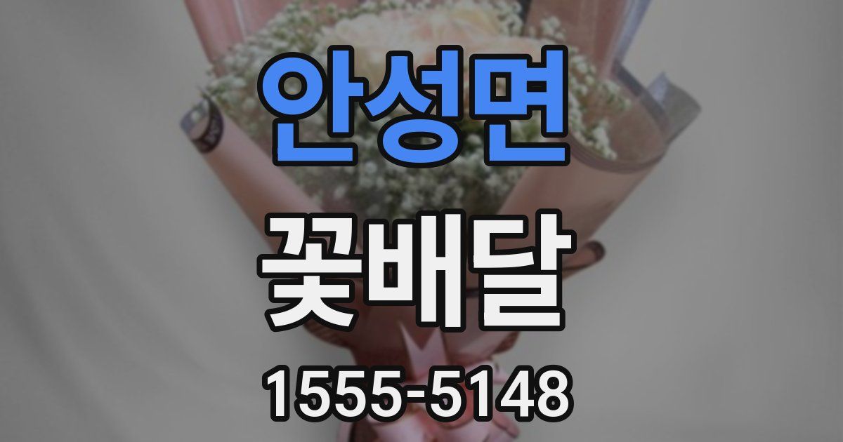 안성면 꽃배달