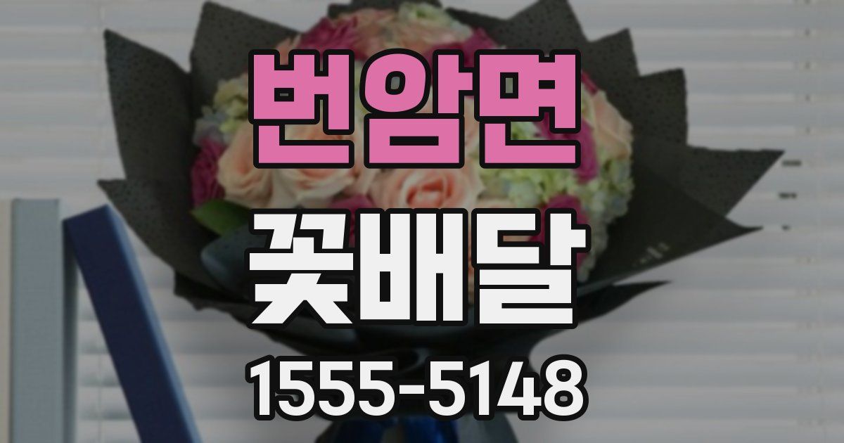 번암면 꽃배달