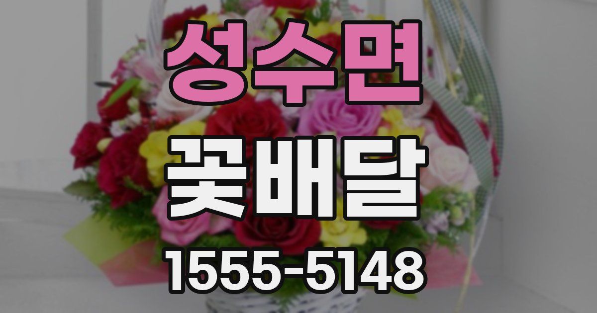 성수면 꽃배달