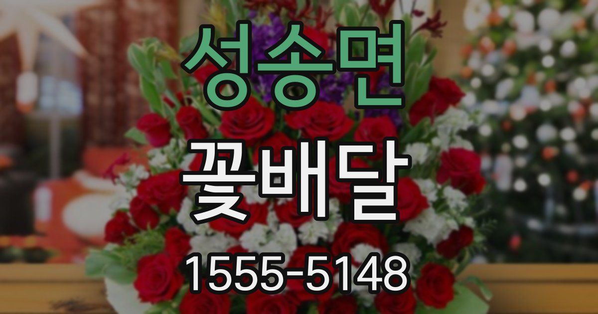 성송면 꽃배달