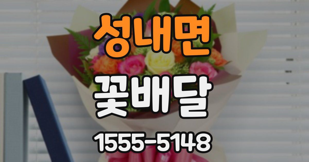 성내면 꽃배달
