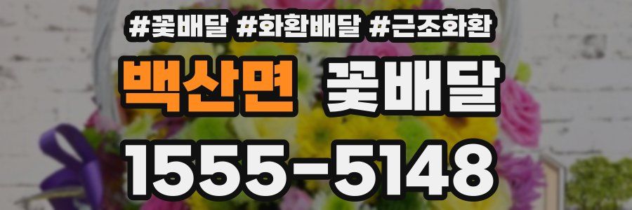 백산면 꽃배달