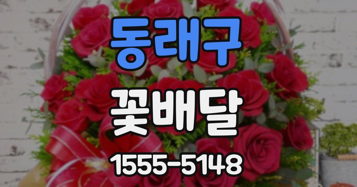 동래구 꽃배달