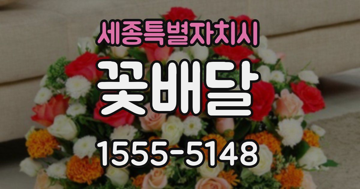 세종특별자치시 꽃배달