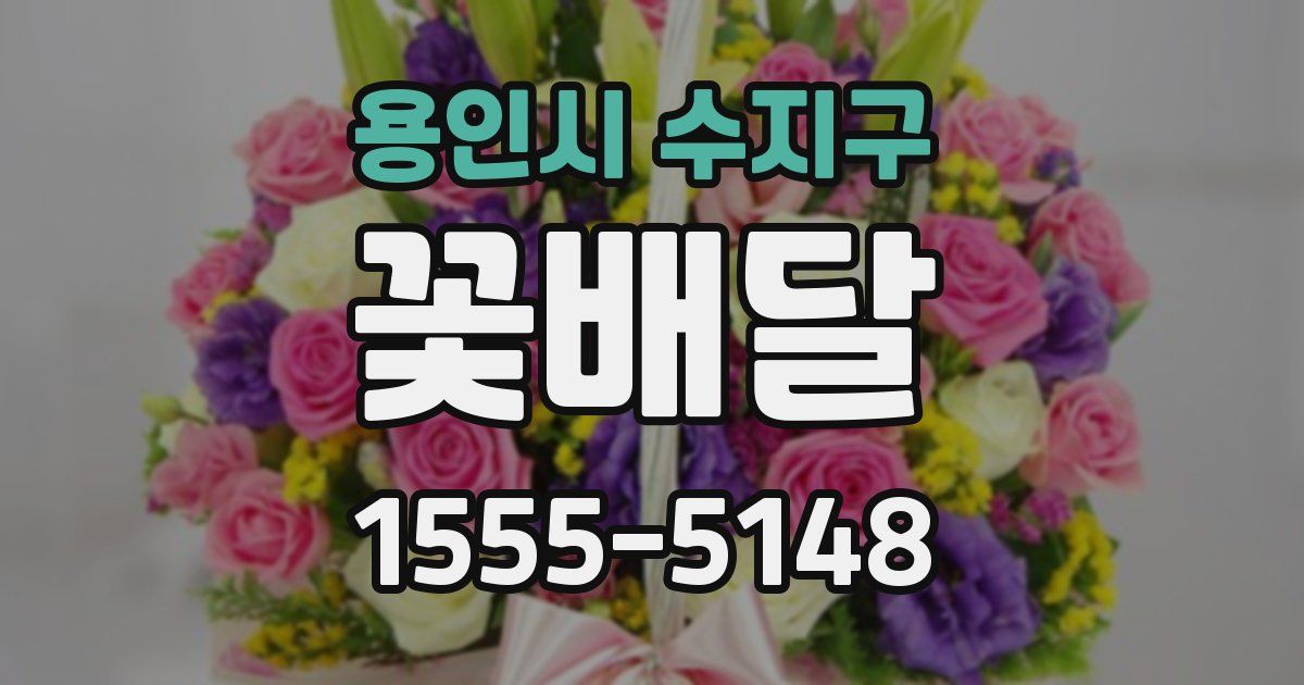 용인시 수지구 꽃배달