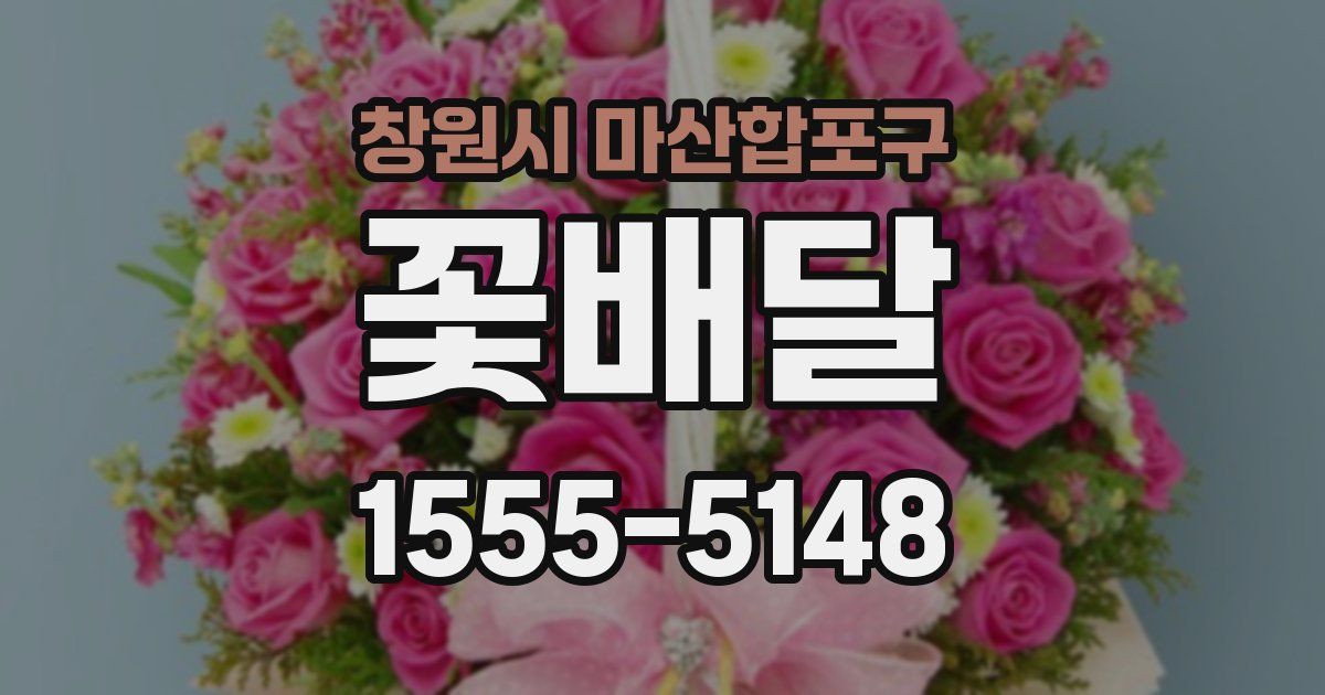 창원시 마산합포구 꽃배달